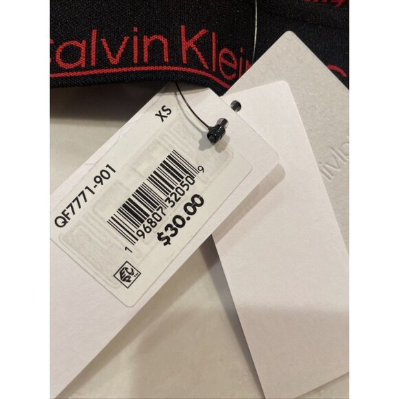 Calvin Klein Scotch Plaid Unlined Racerback Women's Bralette Bra XS NWT - Picture 2 of 4